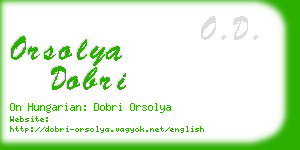 orsolya dobri business card